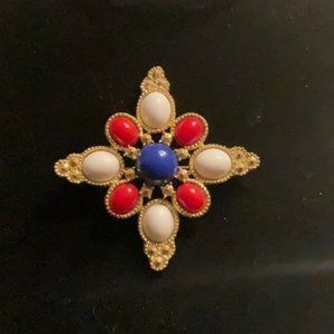 Vintage Sarah Coventry Americana brooch pin